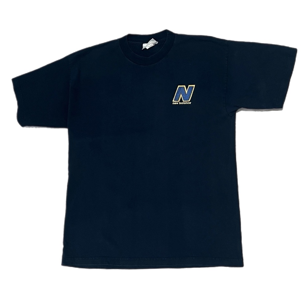 Vintage New Balance Short Sleeve Shirt Navy Size XL
